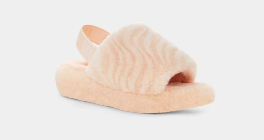 UGG Women's Fluff Yeah Wavy Boots in Peach Fuzz - Cozy & Stylish Winter Footwear