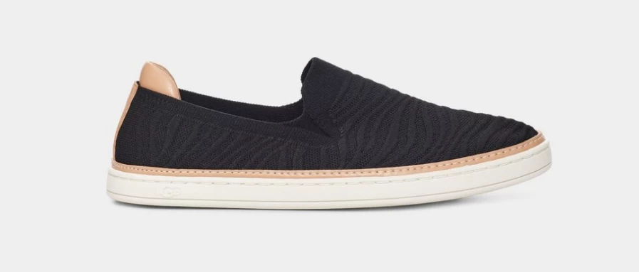 UGG Sammy Wavy Black Knit Boots for Women - Comfortable & Stylish Winter Footwear