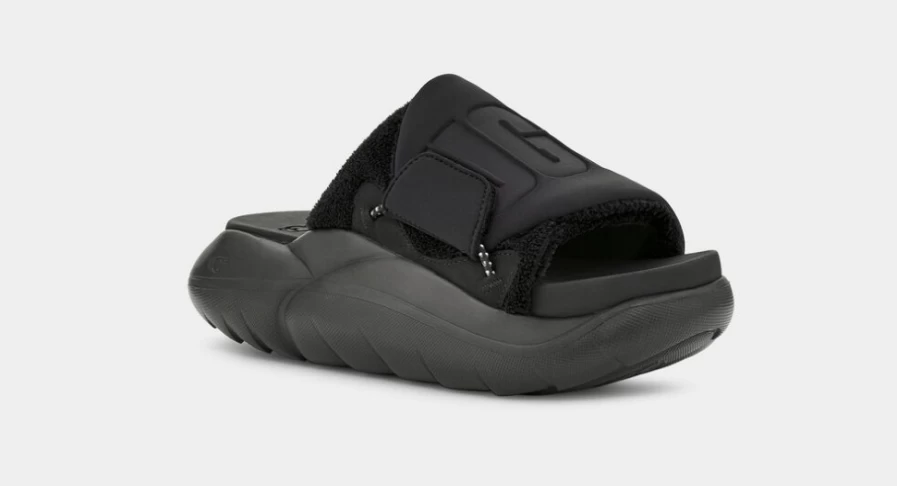 UGG Women's Black LA Cloud Slide Sandals