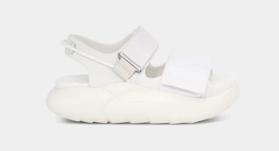 UGG Women's White Cloud Strap Sandal - Comfortable LA Style