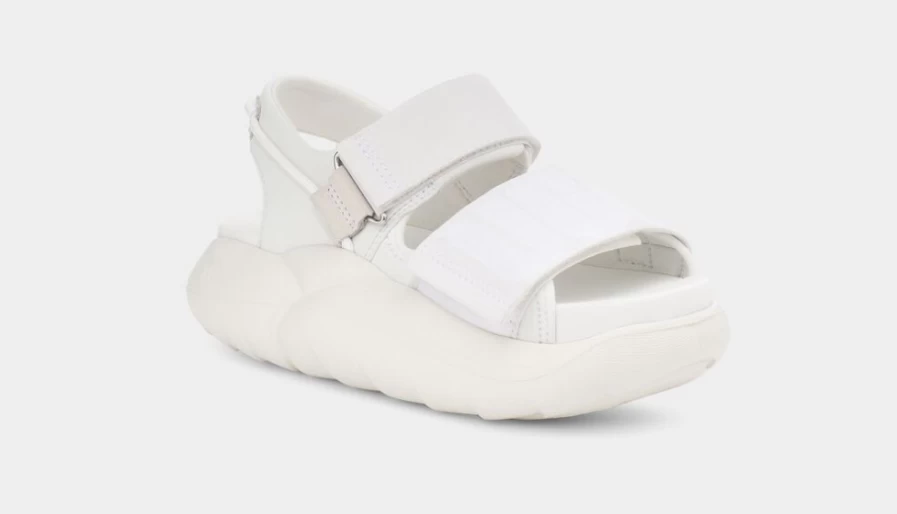 UGG Women's White Cloud Strap Sandal - Comfortable LA Style