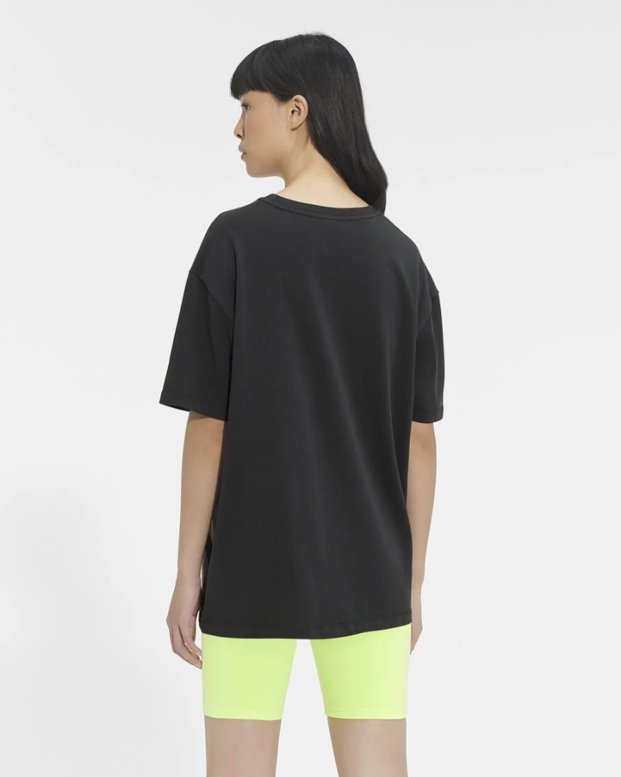 UGG Women's Jacqueline Logo Tee in Black/Coal - Casual Cotton T-Shirt with Branded Design