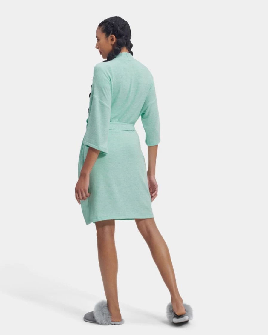 UGG Women's Monrose Robe in Clear Green Heather - Soft & Cozy Loungewear