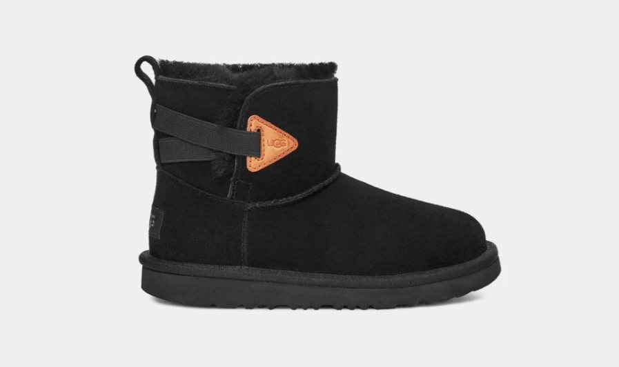 UGG Mini Bailey Flex Toddler Boots in Black - Cozy & Comfortable Kids' Winter Shoes