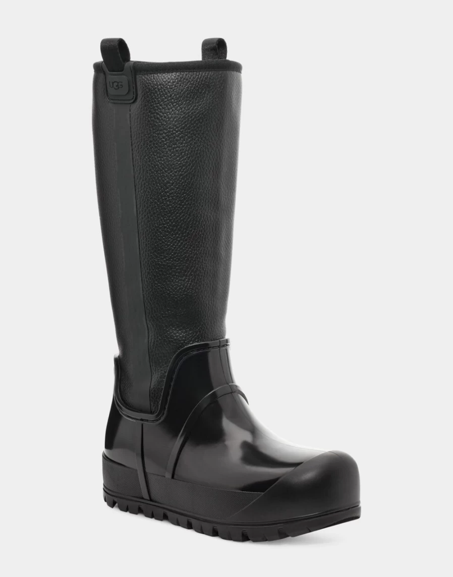 UGG Women's Black Raincloud Tall Boots - Waterproof Winter Fashion