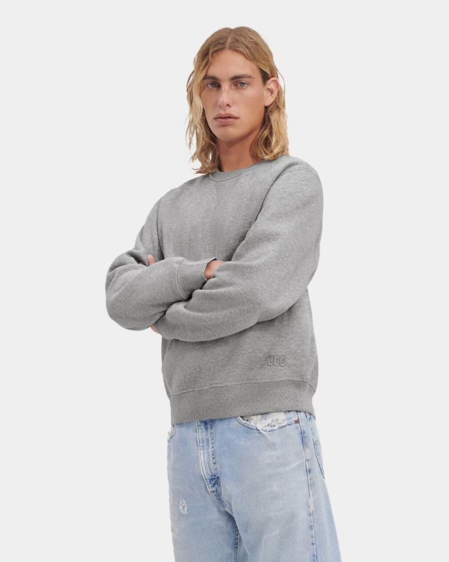 UGG Men's Grey Heather Topher Crewneck Sweatshirt