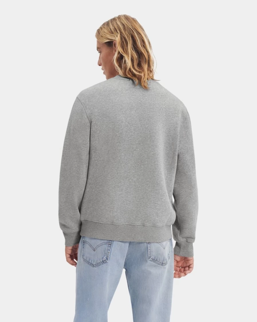 UGG Men's Grey Heather Topher Crewneck Sweatshirt