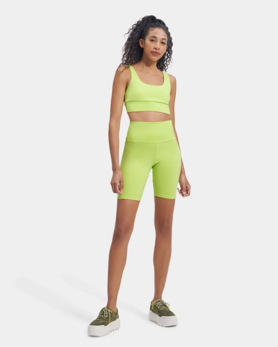 UGG Women's Vibrant Green Rilynn Biker Shorts for Comfort & Style
