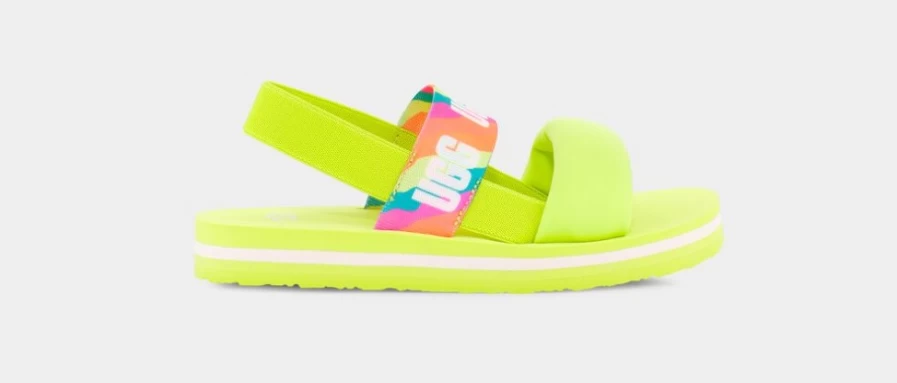 UGG Kids Zuma Sling Sandals in Sulfur | Lightweight & Comfortable
