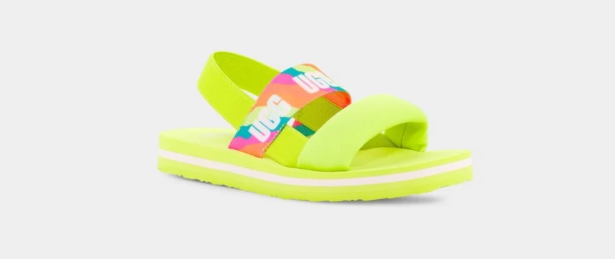 UGG Kids Zuma Sling Sandals in Sulfur | Lightweight & Comfortable