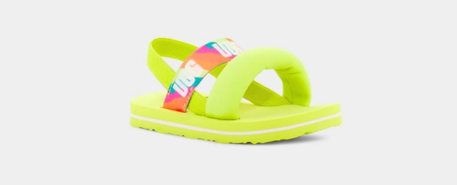 UGG Zuma Sling Infant Sandals in Sulfur | Comfortable Baby Slingbacks