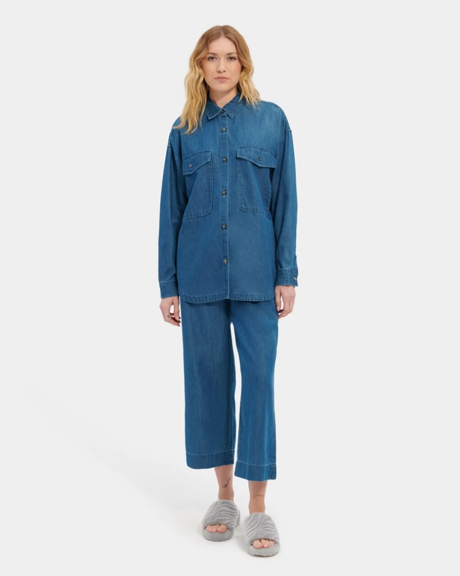 UGG Women's Denim Kimya Long Sleeve Shirt