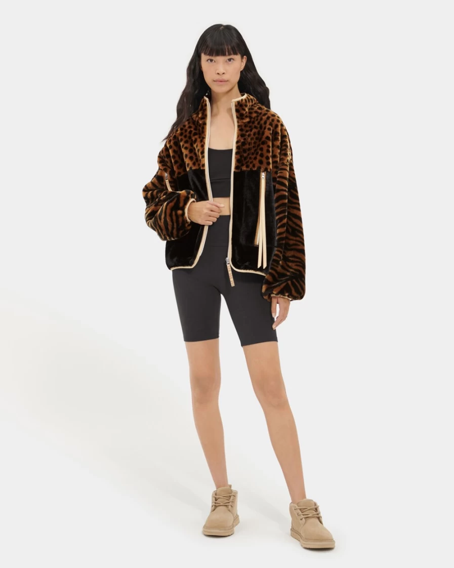 UGG Women's Butterscotch Marlene Sherpa Jacket - Animalia Collection