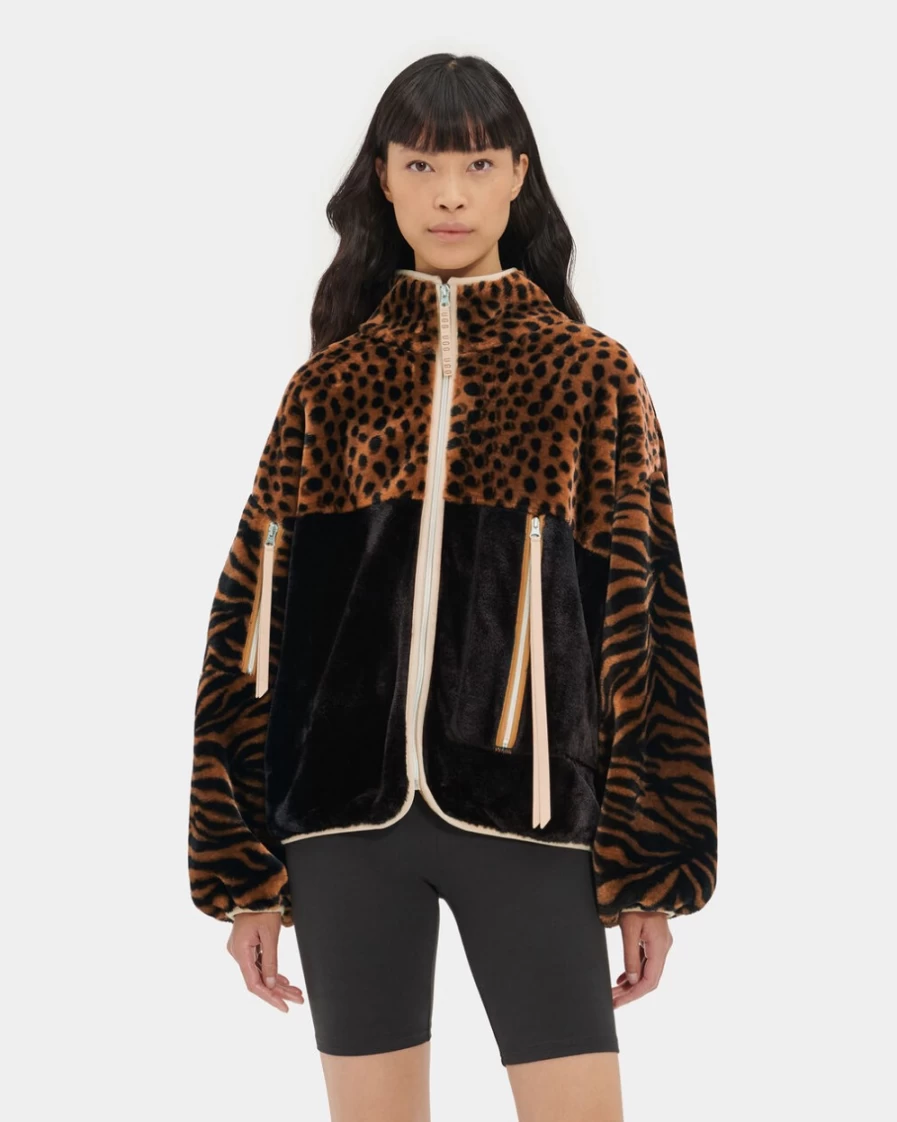UGG Women's Butterscotch Marlene Sherpa Jacket - Animalia Collection