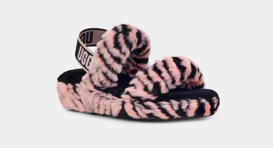 UGG Women's Pink Scallop Tiger Print Boots - Oh Yeah Style