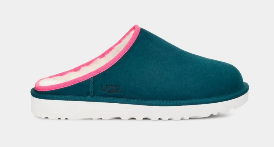 UGG Men's Classic Slip-On Loafers in Deep Teal - Comfortable Casual Shoes
