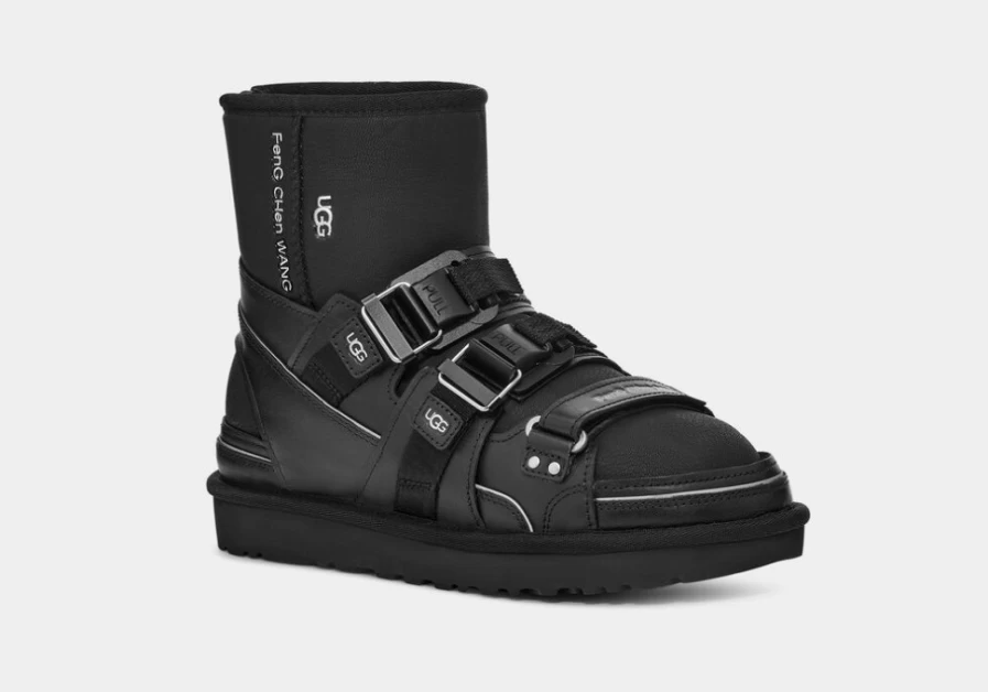 UGG x Feng Chen Wang Black Unisex Sandals | All-Gender Collaboration