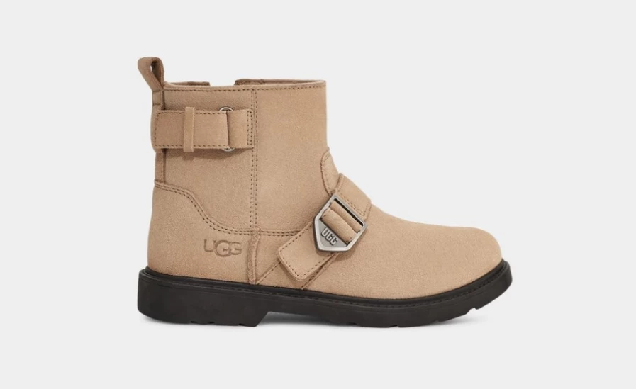 UGG Kids' Ashton Short Weather Boots in Sand Color | Comfortable & Stylish