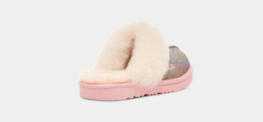 UGG Kids Cozy II Glitter Boots in Metallic Rainbow - Sparkly Winter Footwear for Children