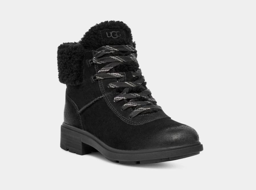 UGG Women's Harrison Cozy Lace Boots in Black
