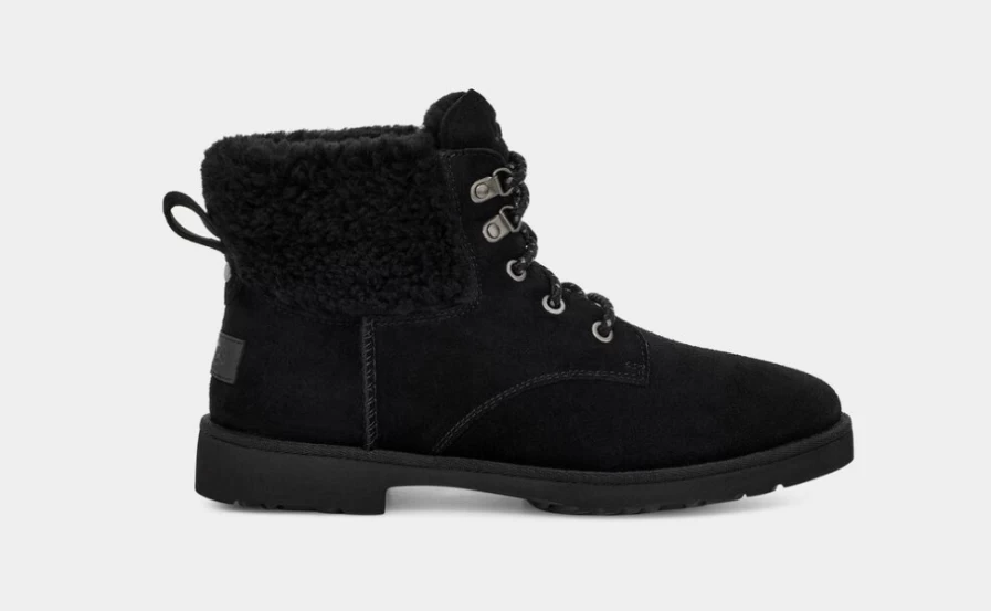 UGG Women's Romely Heritage Lace Boots in Black