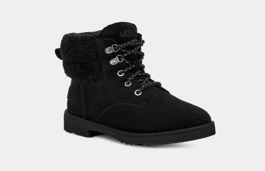 UGG Women's Romely Heritage Lace Boots in Black