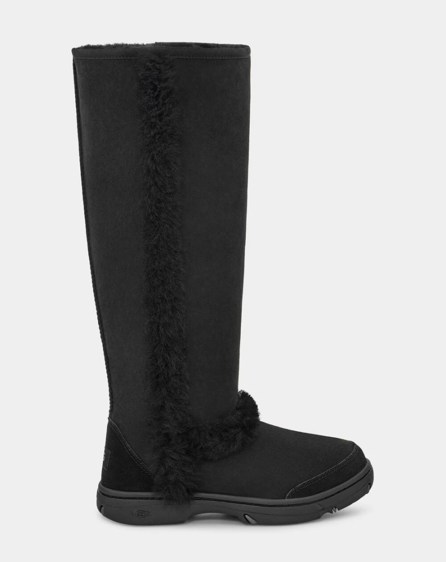 UGG Women's Sunburst Extra Tall Boots in Black - Waterproof Winter Fashion