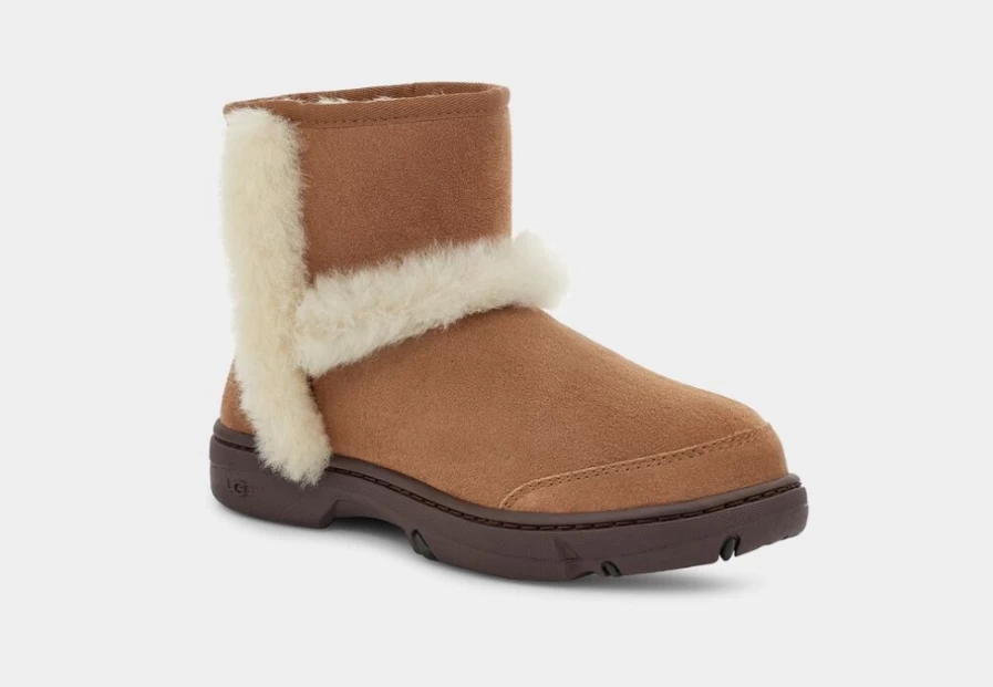 UGG Women's Chestnut Sunburst Mini Boots