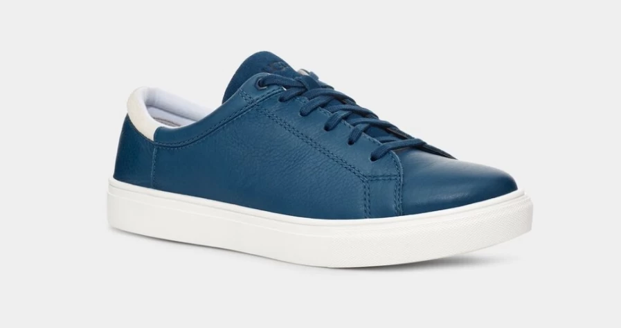 UGG Men's Baysider Low Weather Boots in Concord Blue Leather