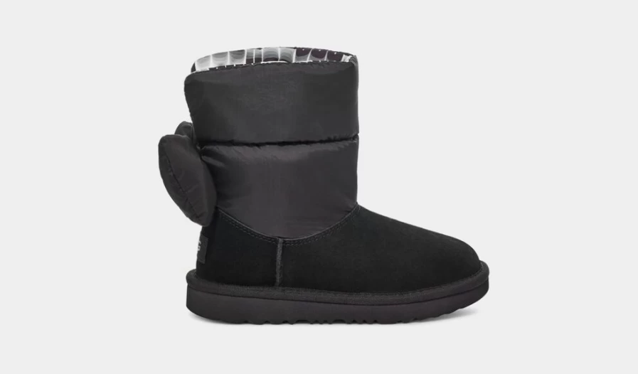 UGG Bailey Bow Maxi Boots for Toddlers in Black - Warm Winter Footwear