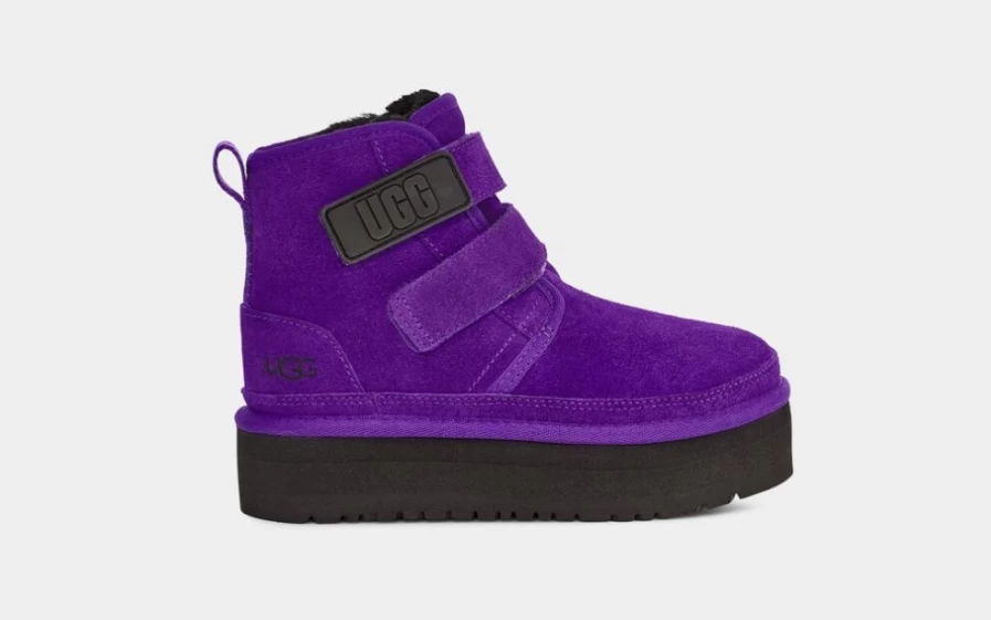 UGG Kids Neumel Platform Boots in Mussel Shell | Waterproof & Comfortable
