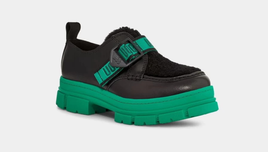UGG Women's Ashton Shoe Plush in Emerald Green | Cozy & Stylish Slip-On