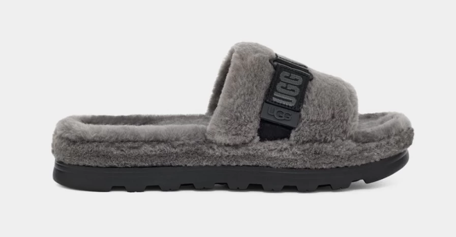 "UGG Men's Charcoal Fluff Up Boots - Warm & Stylish Winter Footwear"