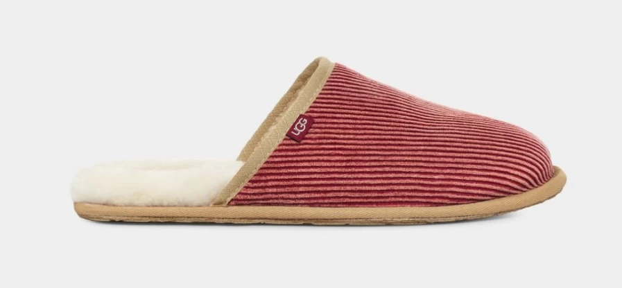 UGG Men's Scuff Corduroy II Slippers in Red Wine - Premium Comfort & Style