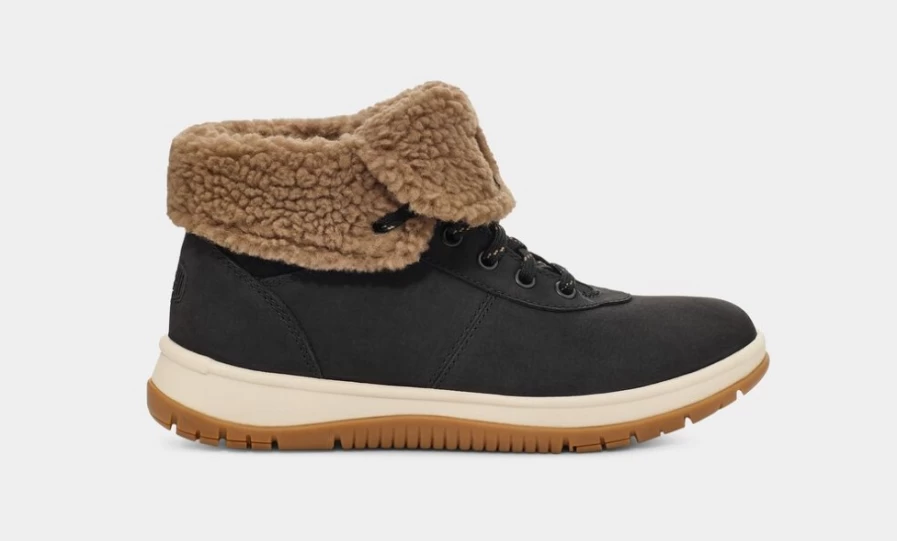 UGG Women's Lakesider Mid Lace Up Boots in Black