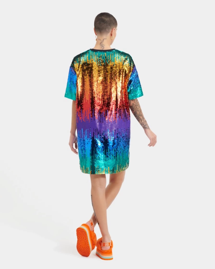 UGG Rainbow Sequin All-Gender Tee Dress - Pride Celebration Outfit