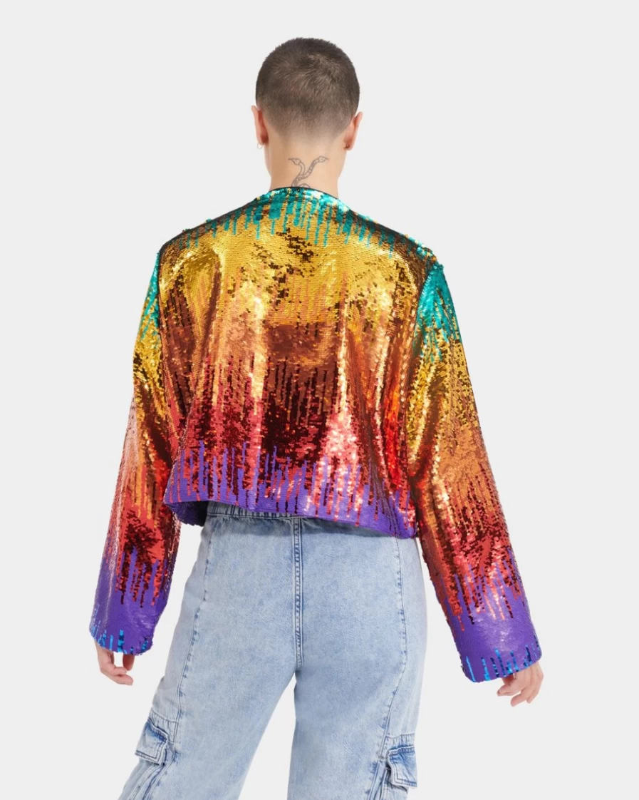 UGG Rainbow Sequin Jacket for All-Gender Pride Celebration