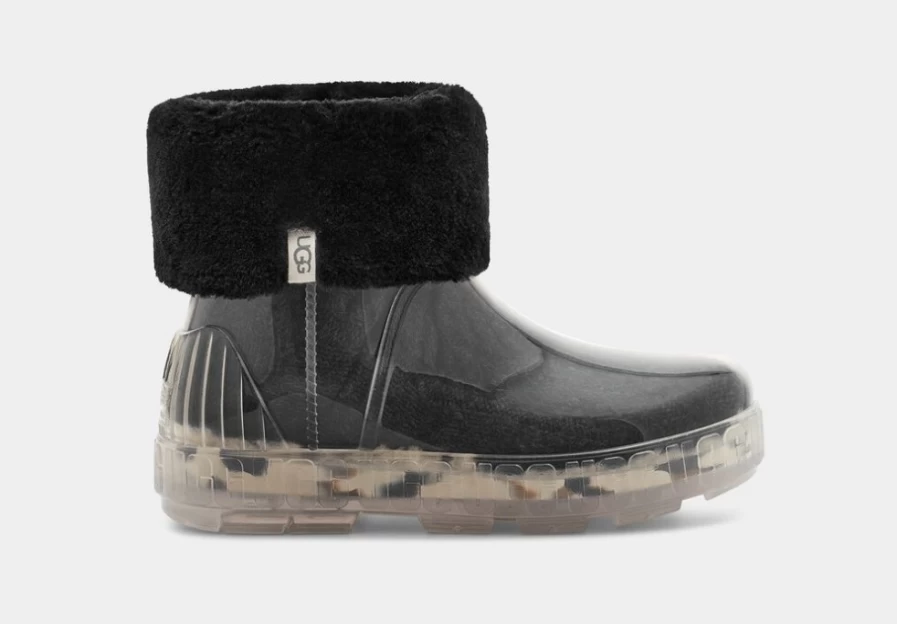 UGG Women's Black Fleece Lined Socks - Lita Cozy Winter Warm Knit Socks