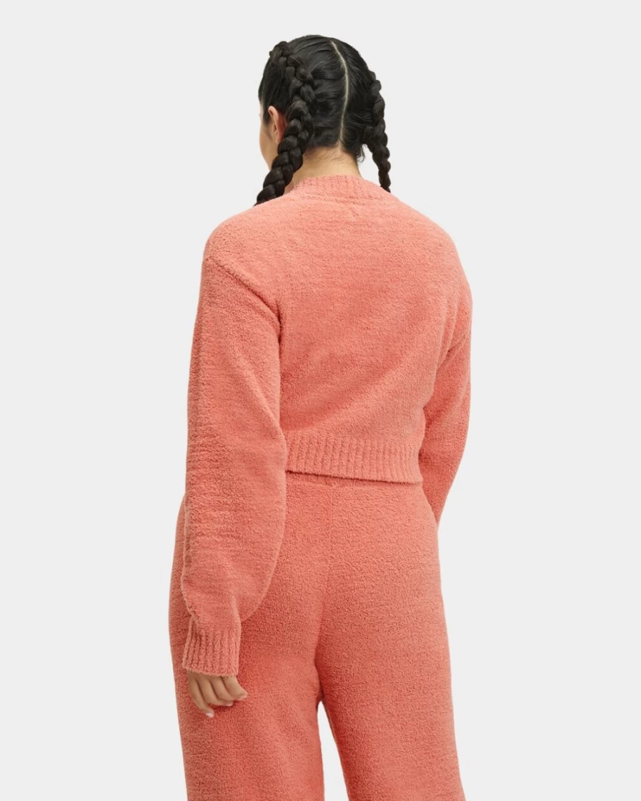 UGG Women's Desert Coral Mock Neck Sweater - Heddie Cozy Knit Pullover