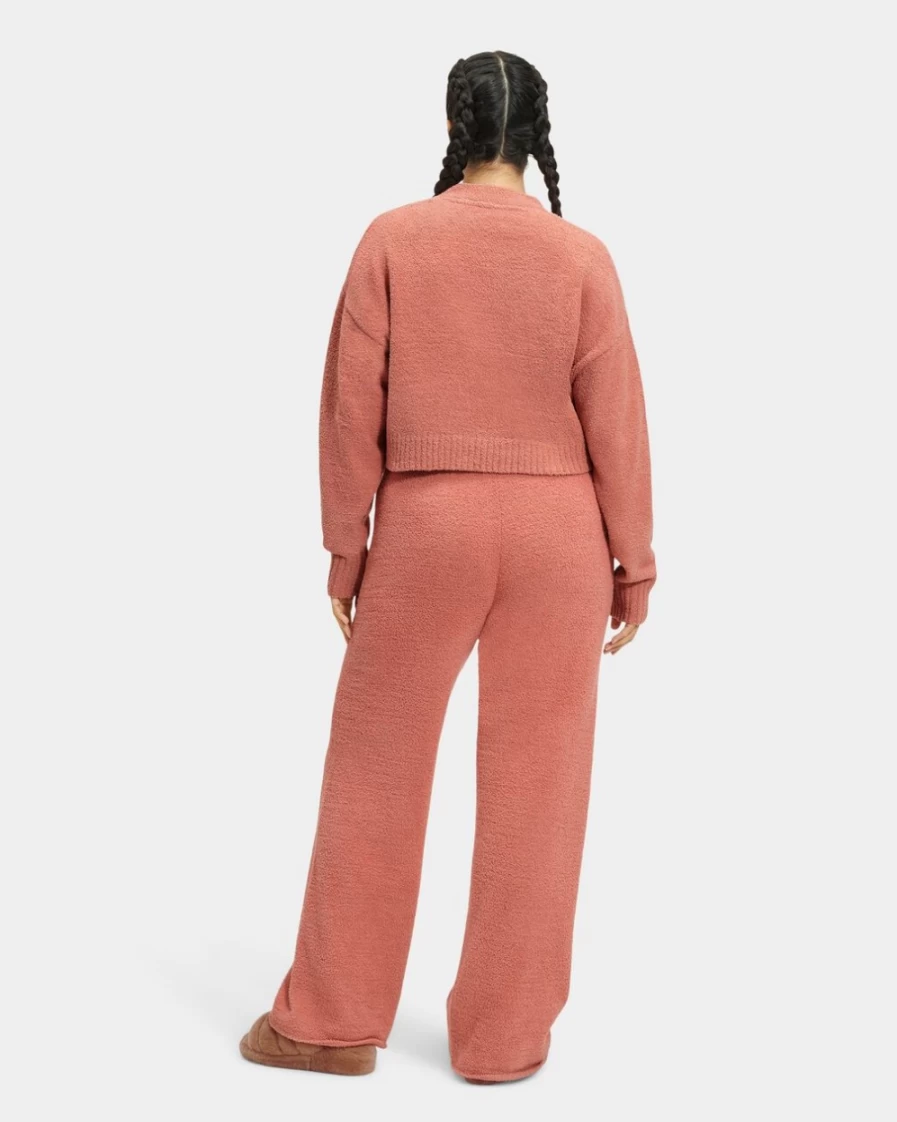 UGG Women's Desert Coral Nyomi Cropped Cardigan Sweater