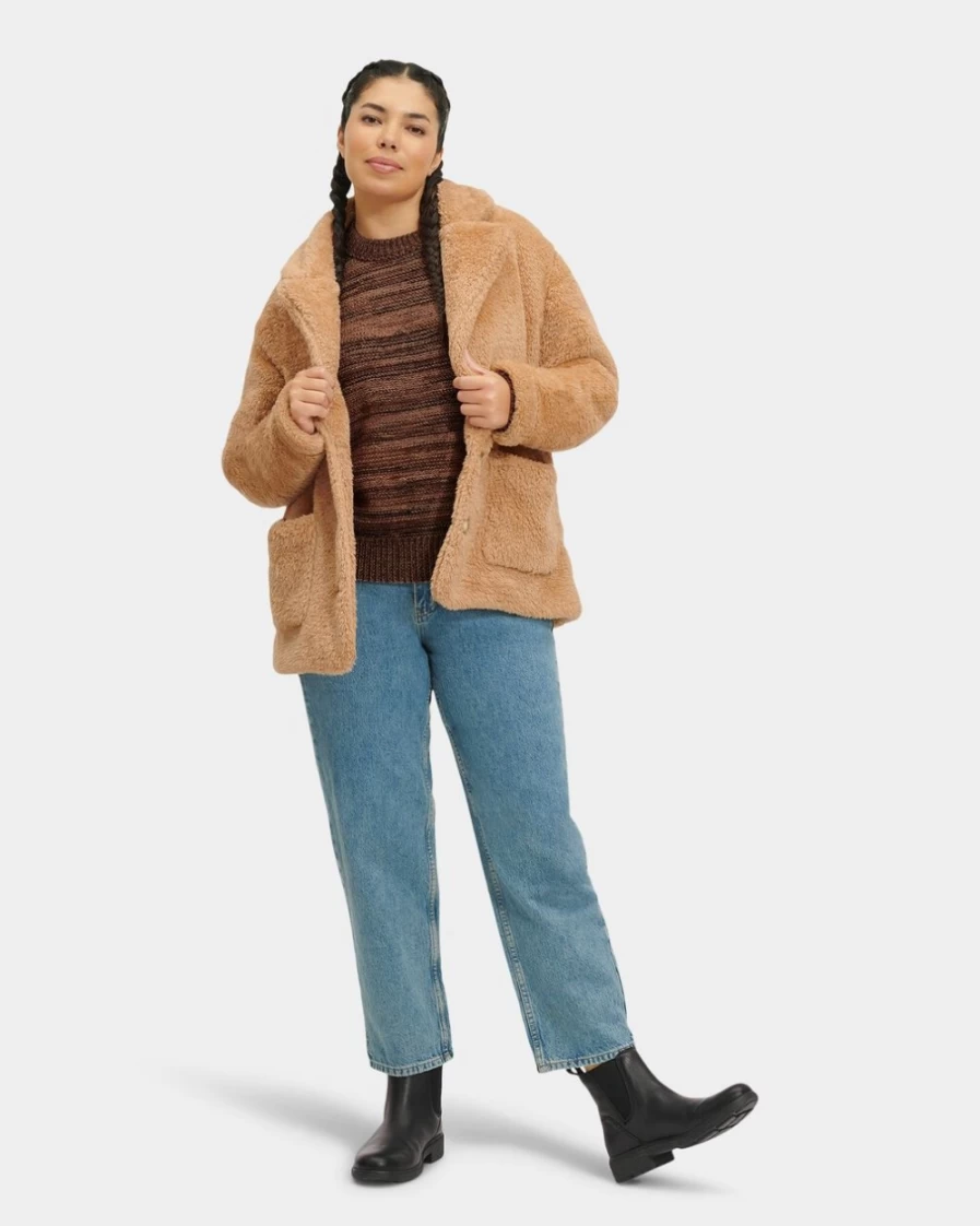UGG Women's Oolong Sherpa Cardigan - Cozy Travel Wrap for Women