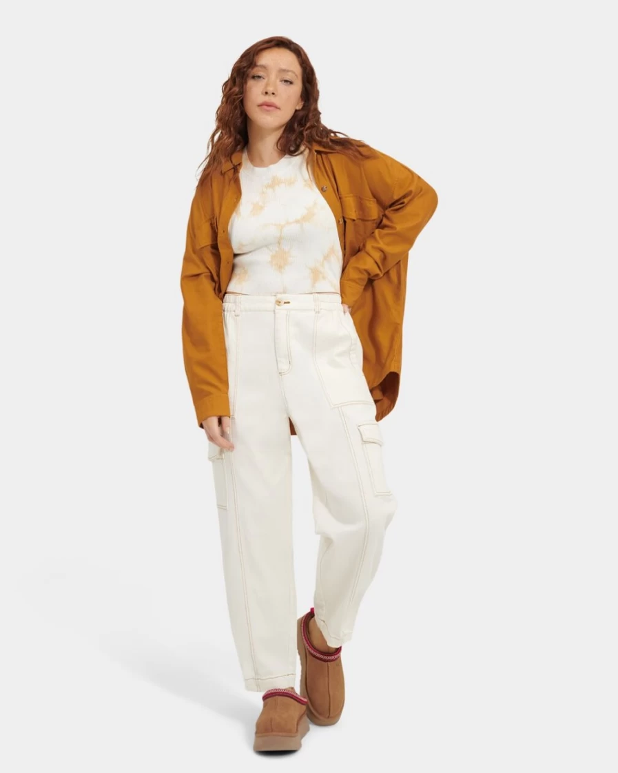 UGG Women's Kensley Cargo Pants in Plaster - Comfortable & Stylish Casual Trousers
