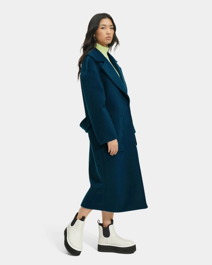 UGG Women's Midnight Blue Hattie Long Oversized Coat
