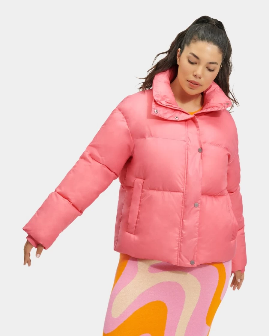 UGG Women's Vickie Sunrise Puffer Jacket - Lightweight Winter Coat for Cold Weather