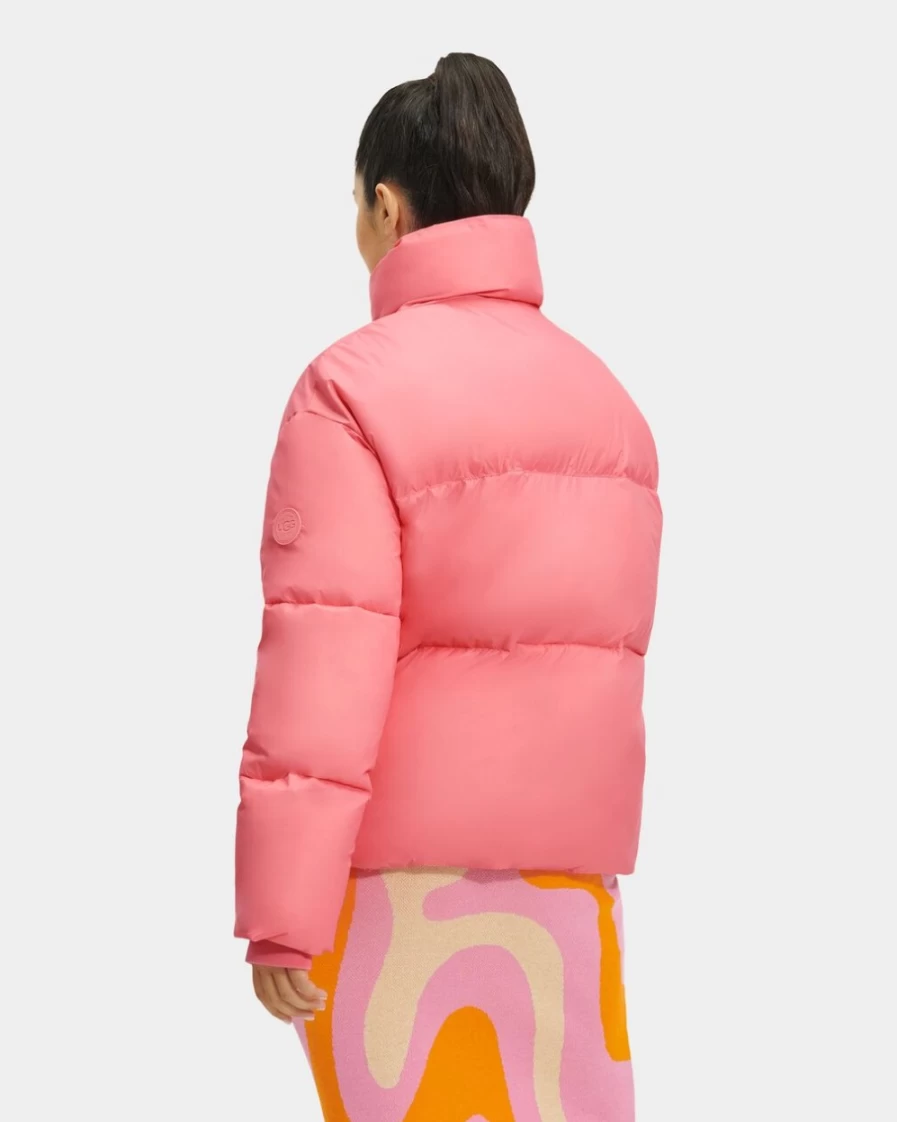 UGG Women's Vickie Sunrise Puffer Jacket - Lightweight Winter Coat for Cold Weather