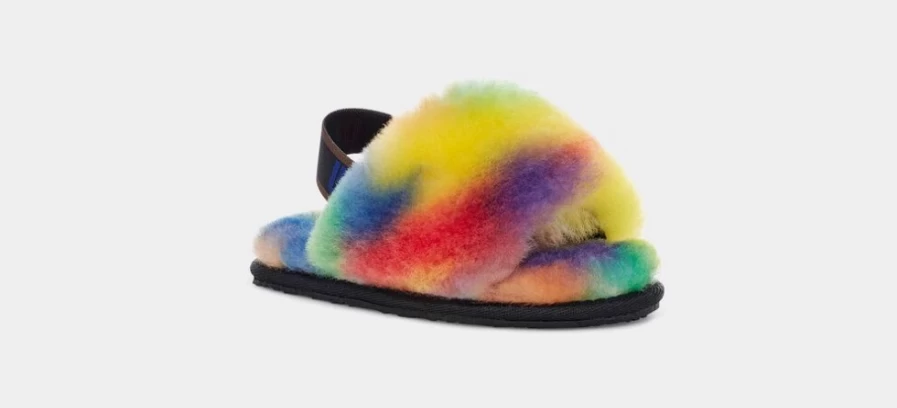 UGG Toddlers Rainbow Fluff Yeah Pride Boots - Colorful Kids' Shoes