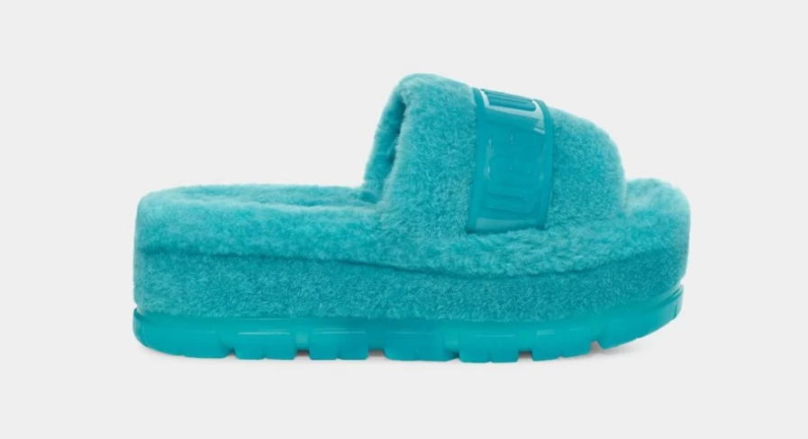 UGG Women's Fluffita Clear Sandals in Tidal Wave