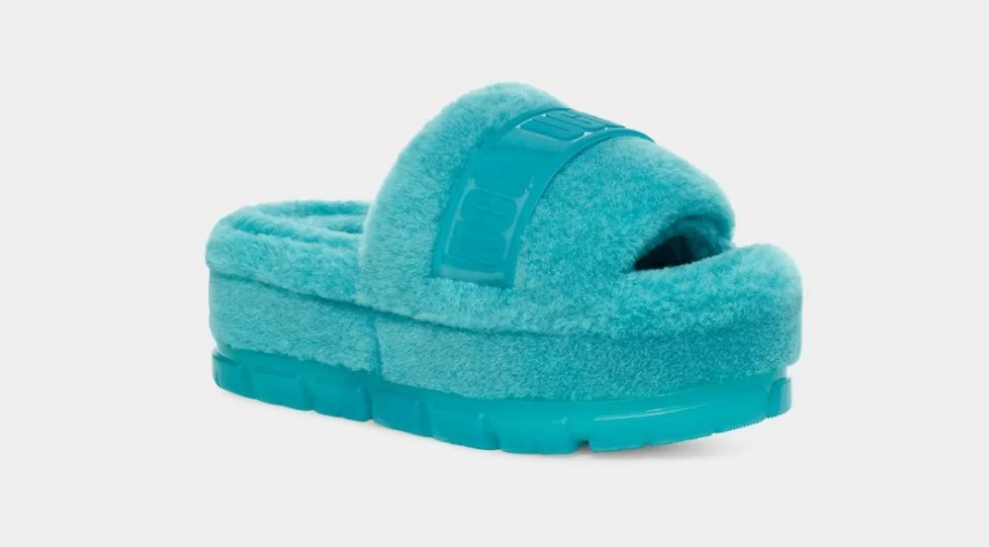 UGG Women's Fluffita Clear Sandals in Tidal Wave