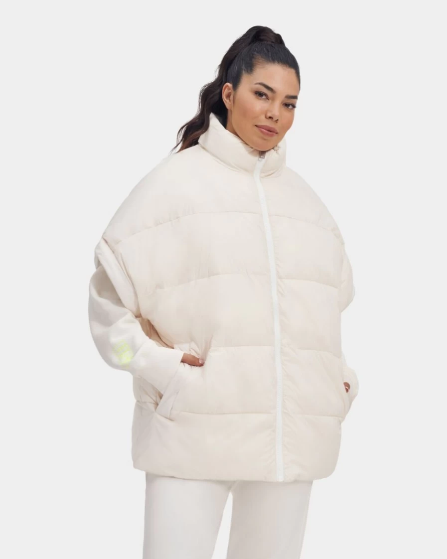 UGG Women's Nimbus/Antique Reversible Puffer Vest - Sydnee Style