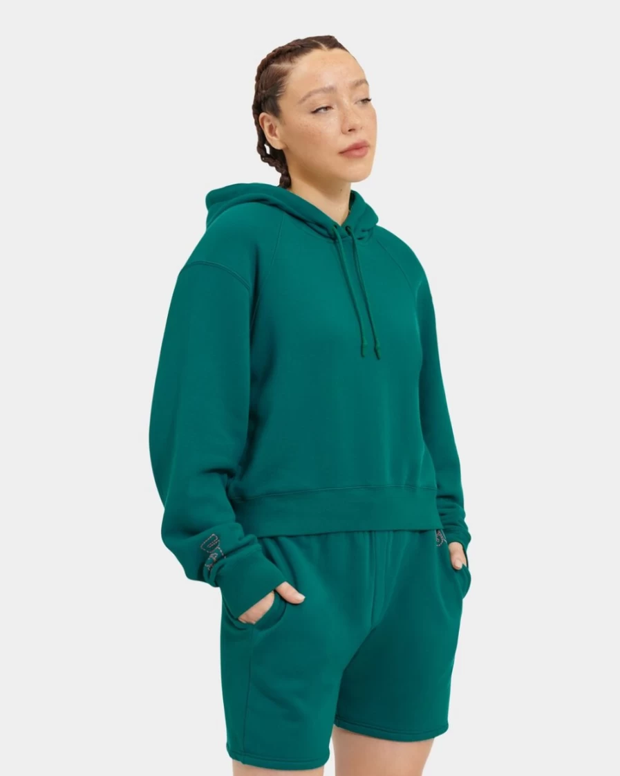 UGG Women's Flood Mallory Cropped Hoodie | Comfortable Stylish Pullover